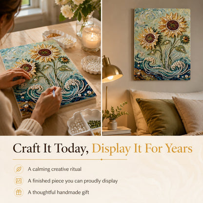 ✨ LAST DAY 49% OFF – Premium Pearl Self-Adhesive Canvas Art Kit | Pre-Printed Oil Canvas with Acrylic Pearl Pieces DIY Elegant 40×50cm Wall Decor 🖼️💎