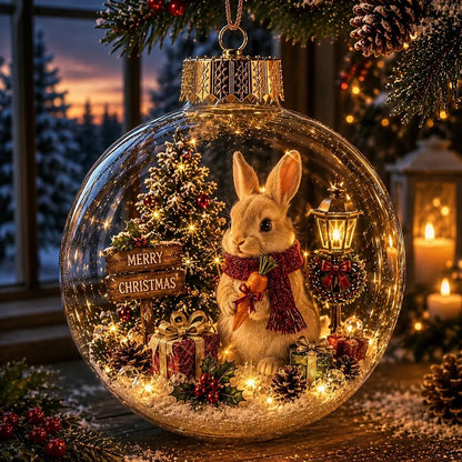 🎄✨ Magical Glass Christmas Ornaments