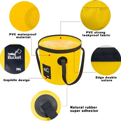 ⏰Limited Stock 60% OFF🧺💦🎣Portable Foldable Water Bucket - Perfect for Fishing, Camping, Traveling!!