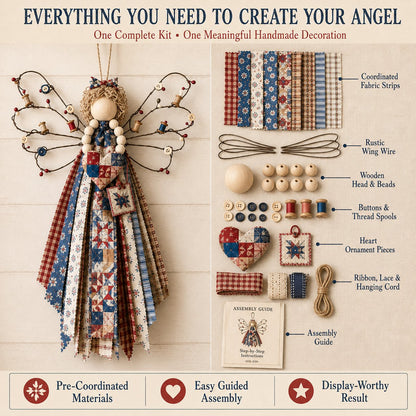 ⏳ Last Day 49% OFF – 🪽 Beginner-Friendly DIY Layered Fabric Angel Hanging Kit | Complete Kit with All Tools & Step-by-Step Guide Included 💕