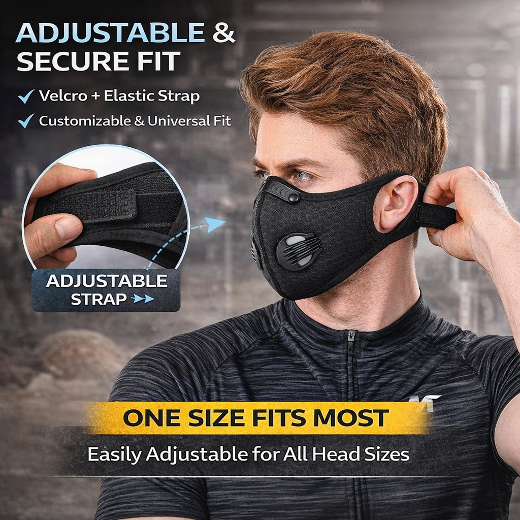 😷 Sport Mask with Exhalation Valves