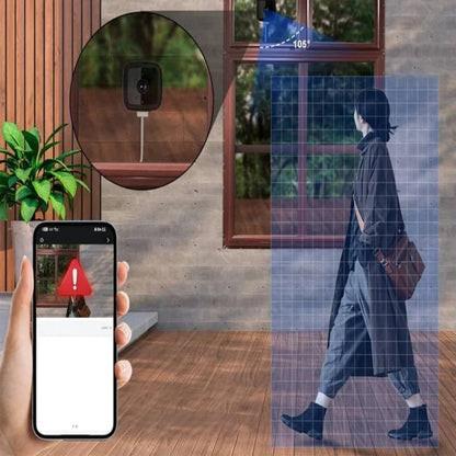 2K Indoor WiFi Security Camera with AI Detection & Color Night Vision