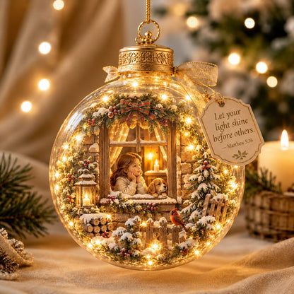 🔥Last Day 50% OFF - Illuminated Christian Scripture Keepsake Ornaments