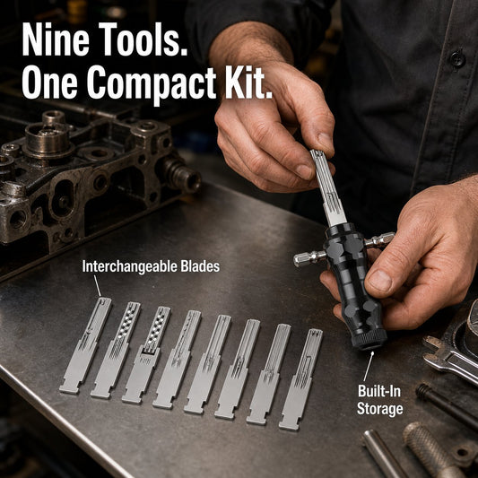 🔐Multifunctional Utility Kit: 9-in-1 Precision Tool