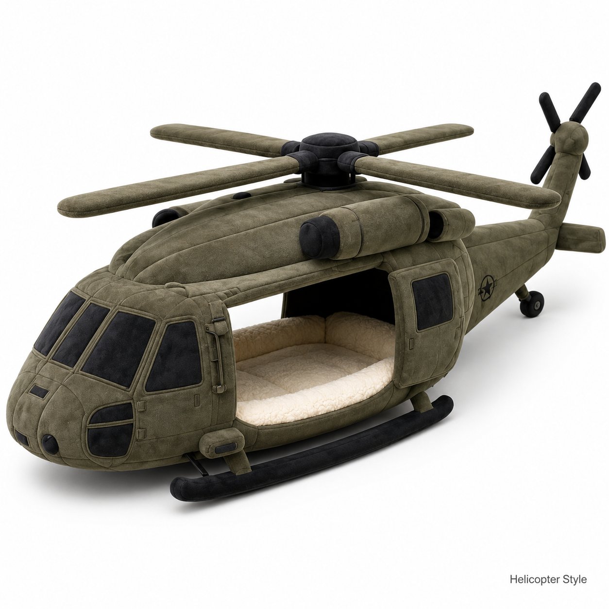 Military Vehicle Shaped Dog Bed