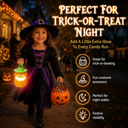 ⏳ Last Day 49% OFF – 🎃 Halloween Pull-Up Light-Up Lantern Collection | Collapsible Character Design with Glowing Center, Carry Loop & Compact Telescoping Body 👻✨
