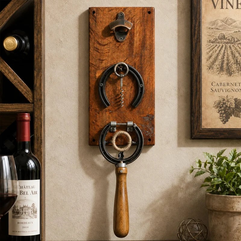 🔥BUY 2 FREE SHIPPING - 🍷 Wall-Mounted Bottle Opener – Easy One-Hand Beer & Wine Opener