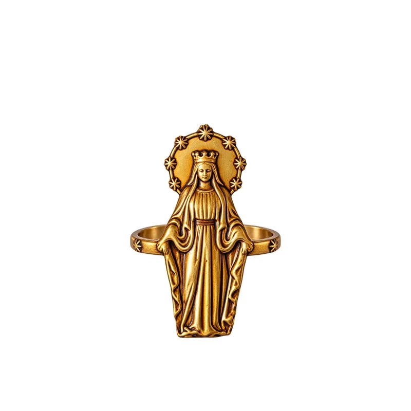 ✝️ Catholic Napkin Rings | Sacred Heart & Virgin Mary Table Decor