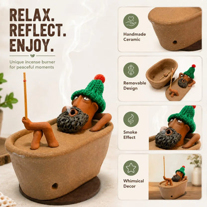 🛁 Handmade Bathtub Incense Burner
