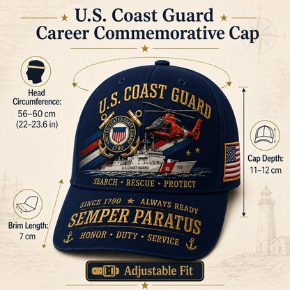 ⚓U.S. Coast Guard Career Commemorative Cap