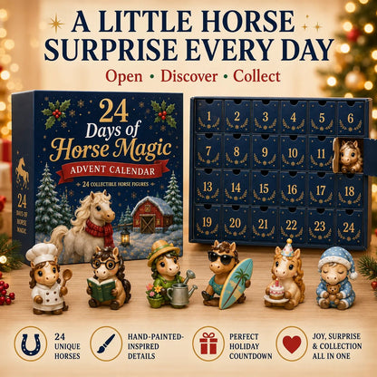 ⏰Limited Stock 50% OFF - 🎄 🐴2026 Horse Advent Calendar – 24 Days of Horse Magic