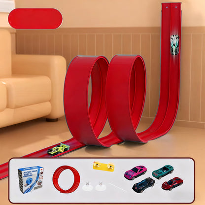 🔥Flex Tracks 15Ft for Kids, STEM Flexible Race Car Ramp Track