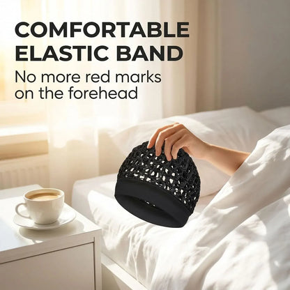 🌹🌙 3-Piece Stretchy Wide-Edge Sleeping Cap Set