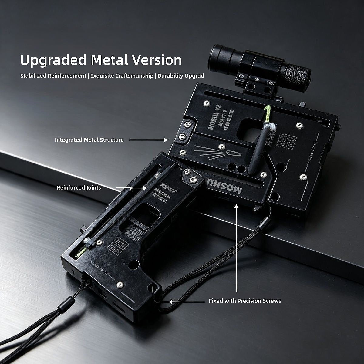 Moshuv2 Metal Enhanced Card Slingshot