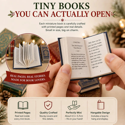 📚 25-Day Mini Book Advent Calendar – 🎁❤️ A Book Lover's Christmas Countdown (📦Buy 2 Free Shipping)