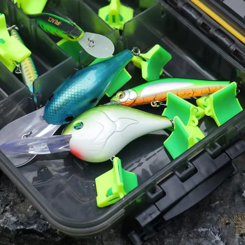 🌟💥 Spring‑Loaded Treble Hook Protector Caps🎣