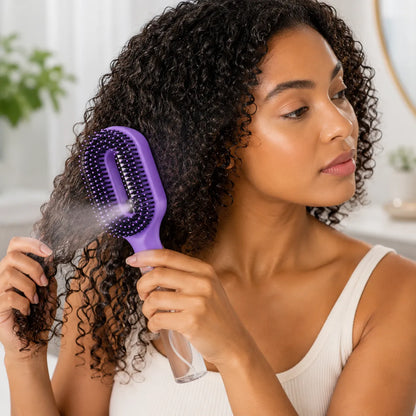 ✨ 2-in-1 Mist Hairbrush | Instant Detangle & Anti-Frizz