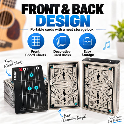 🎸✨ Guitar Chord Cards — Learn Chords Faster & Master Your Guitar Skills Easier!