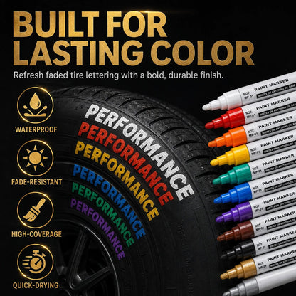 Oil‑Based Waterproof Tire Paint Marker