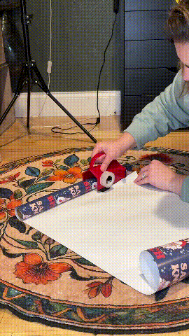 Wrapping Paper Cutter & Tape Dispenser Dual Use