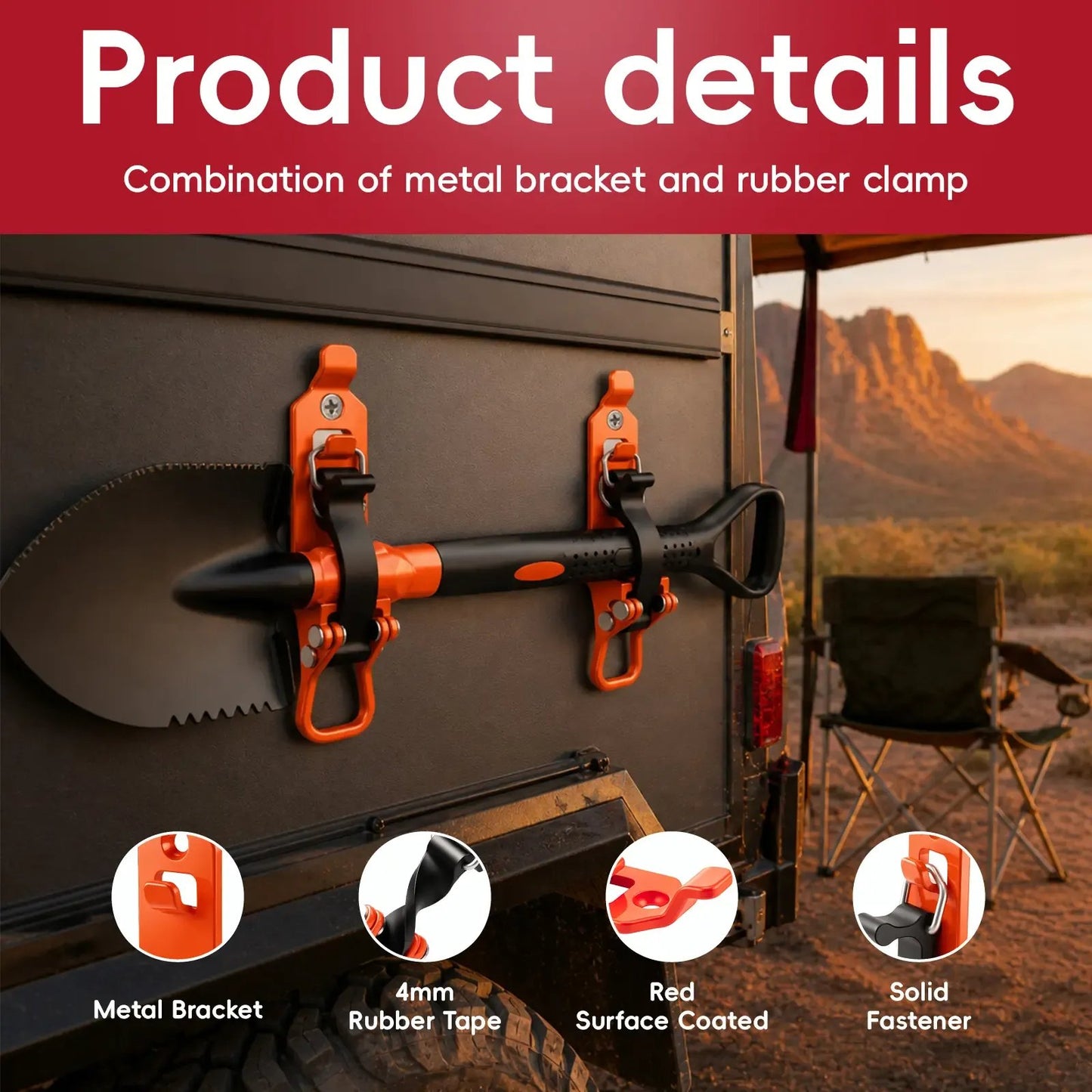 Heavy-Duty Shovel/Axe Holder