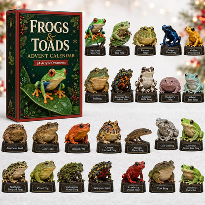 💯⭐Frogs & Toads Advent Calendar 2026 – 24 Acrylic Charm Surprises