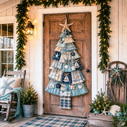 ⏳ Last Day 49% OFF – 🎄Beginner-Friendly DIY Oversized Patchwork Christmas Tree Door Hanging Kit | Complete Kit with All Tools & Step-by-Step Guide Included 💕