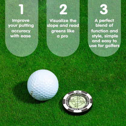 🎁Last Day Promotion 49% OFF🔥Golf Hat Clip Ball Marker with High Precision Green Reading Aid Golf Accessories for Men Women