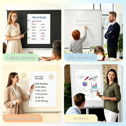 📝 Giant Magnetic Dry Erase Drawing Pad – Large Reusable Whiteboard for Classroom, Homeschool & Creative Learning Activities