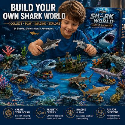 🔥50% Off Today Only-🦈 2026 Shark World Advent Calendar