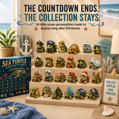 🐢Sea Turtle Adventures Advent Calendar – 24 Unique Ocean Turtle Collectibles