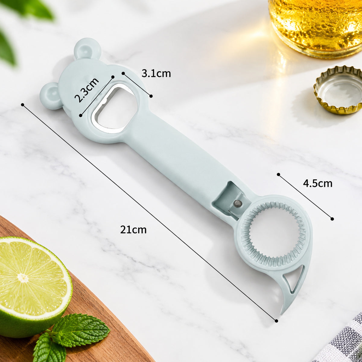 4-in-1 Multifunctional Bottle Opener