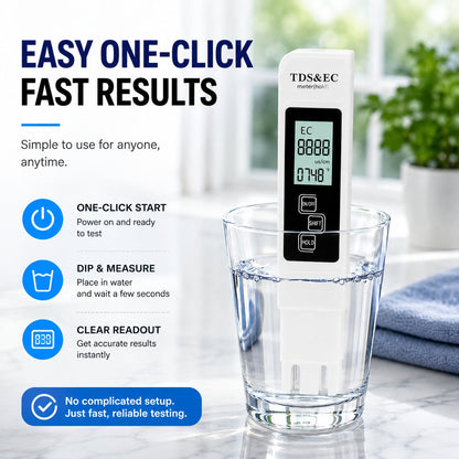 Portable Water Quality Tester – Quick Water Check for Home & Travel
