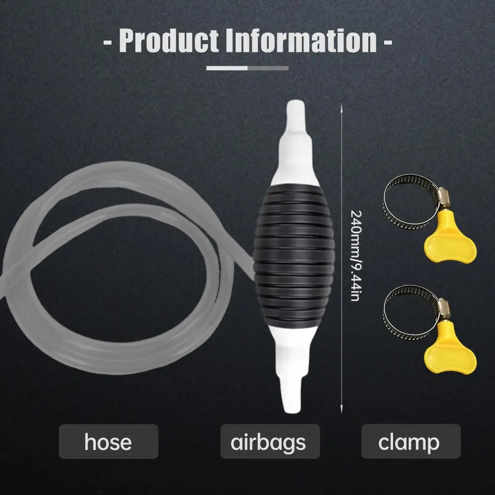 2 in 1 Manual Oil Pump Dual Flow Hand Siphon Pump