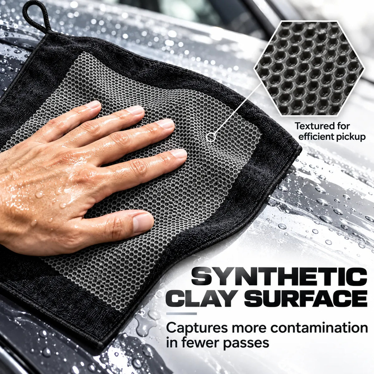 🚗 Synthetic Clay Towel – Deep Clean Car Paint & Remove Contaminants