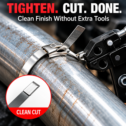 🔥Last Day 50% OFF-🔧Heavy-Duty 304 Stainless Steel Cable Tie Fastening Tool Kit