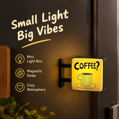 ☕Magnetic Coffee Machine Signboard