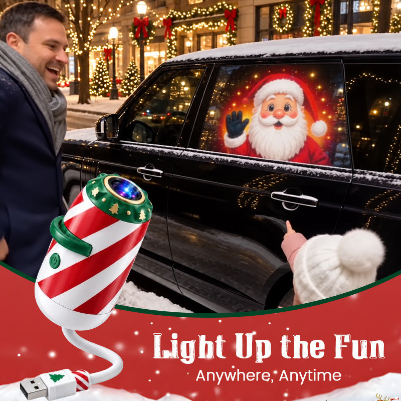 🎄 Merry Ride Christmas Car Projector Light | Up to 24 Patterns