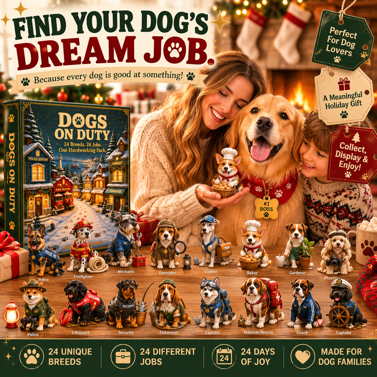 Dogs on Duty advent calendar Christmas gift