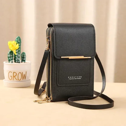 ⏳Only $13.99 Last Day Promotion - ✨RFID Anti-Theft Phone Crossbody – Touchscreen & Multi-Compartment Design📱