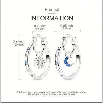 ⏰Celestial Double Layer Hoop Earrings