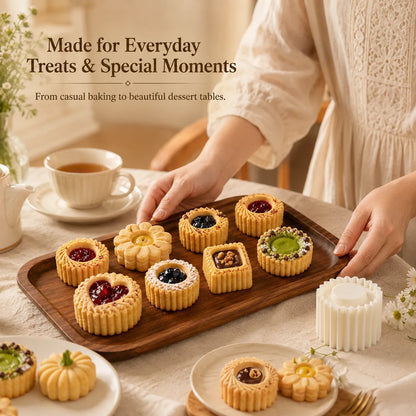 ⏳ Last Day 49% OFF – 🍪 6-Shape Hand-Press Pastry Mold Set | Create Beautiful Homemade Treats For Family Baking, Tea Parties, Seasonal Desserts & Gifting ✨