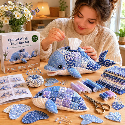🎁🎉Only $24.99 This Week🌟🎉🧵 "Clever Hands" Ocean Animals DIY Tissue Box Craft Kit