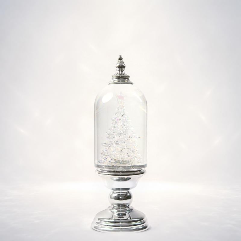 Illuminated Musical Christmas Snow Globe Lantern