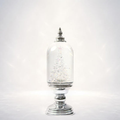 Illuminated Musical Christmas Snow Globe Lantern