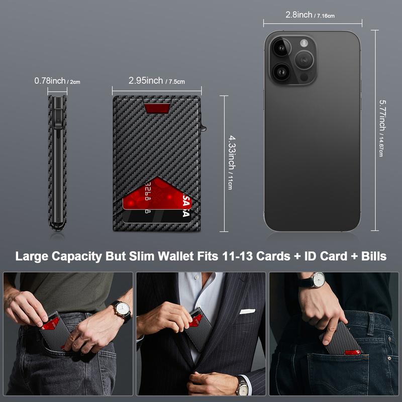 Slim Leather RFID Pop-Up Wallet with Cash Pocket (2026 Edition)