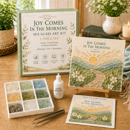 🎉 ✝️ Psalms of Comfort & Strength Sea Glass Art Kit