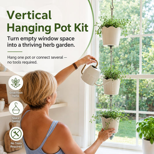 🔥Limited Time 50% Off✨Vertical Hanging Pot Kit