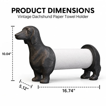 Vintage Dachshund Dog Paper Towel Holder