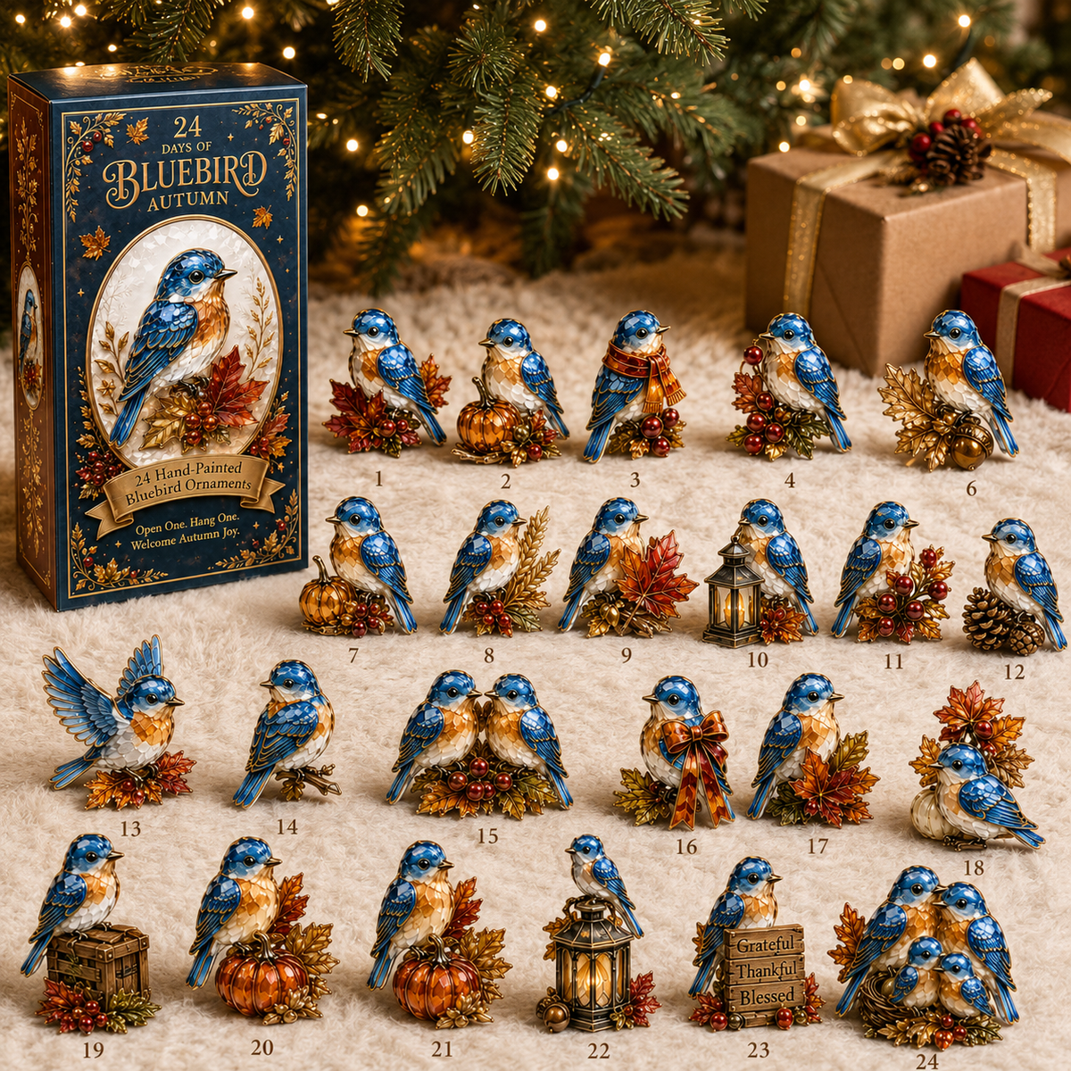 Bluebird Christmas countdown collection
